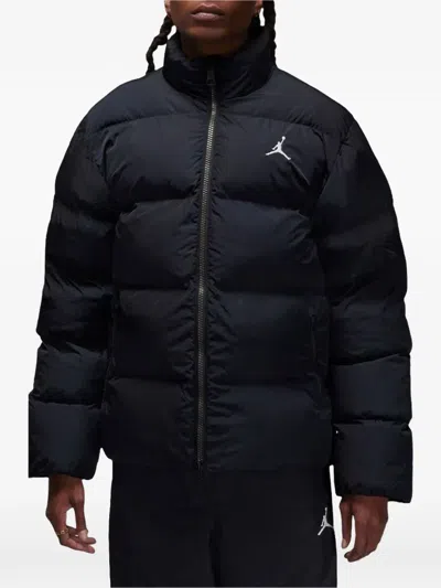 Jordan Logo-detail Puffer Jacket In Black