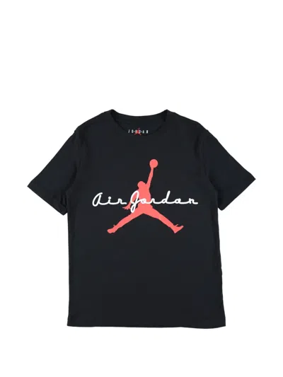 Jordan Kids' Logo-detail T-shirt In Black