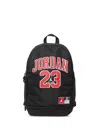 Jordan Logo-embroidered Backpack In Black