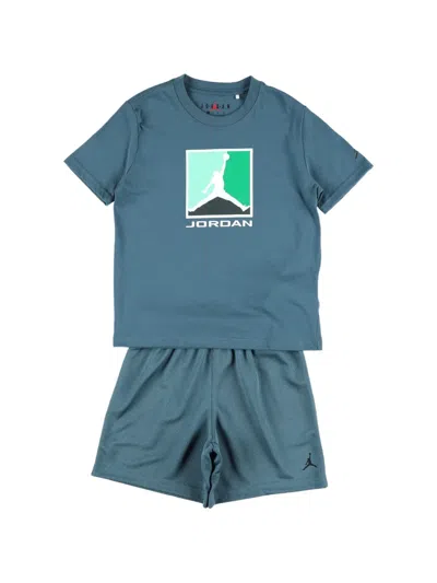 Jordan Kids' Logo-print Tracksuit In Blue