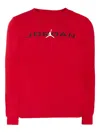 Jordan Long-sleeve Logo-print T-shirt In Red