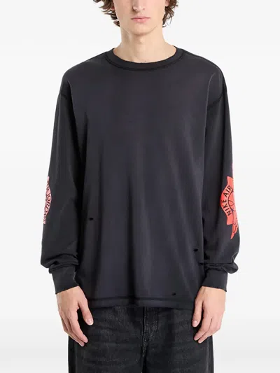 Jordan Long-sleeve T-shirt In Black