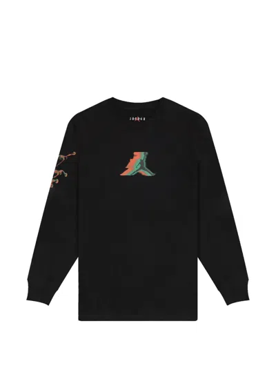 Jordan Long-sleeve T-shirt In Black