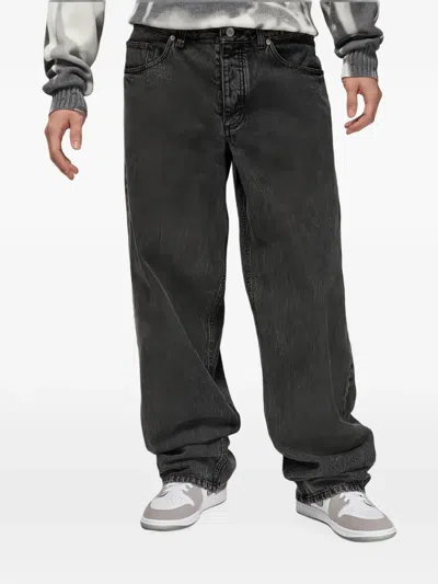 Jordan Loose-fit Straight-leg Jeans In Black