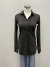 Jordan Louis Long Sleeves Cotton Stretch Shirt In Black In Black