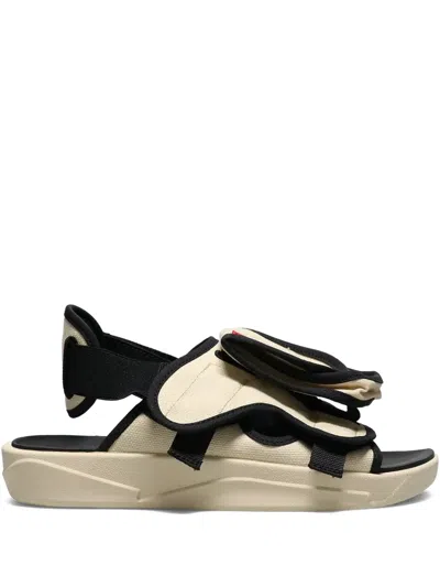 Jordan Ls "archaeo Brown/hemp-light Orewo" Sandals In Black