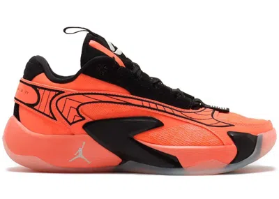 Pre-owned Jordan Luka 2 Sneakers In Bright Mango/barely Green/black