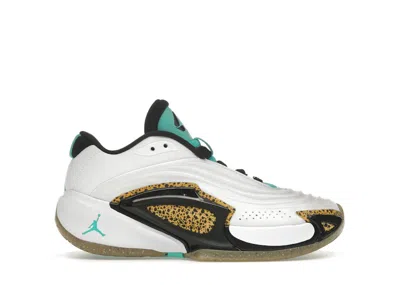 Pre-owned Jordan Luka 3 Safari Sneakers In White/laser Orange/gum Light Brown