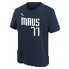Jordan Luka Donäiä Dallas Mavericks Statement Edition Big Kids'  Nba T-shirt In Blue