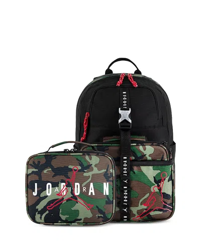 Jordan Lunch Backpack In Black/camo