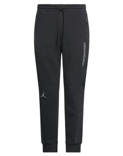 Jordan Man Pants Black Size Xl Cotton, Polyester