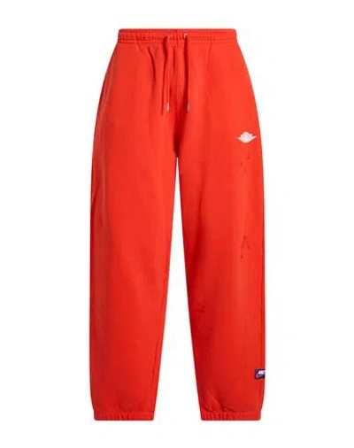 Jordan Man Pants Red Size M Cotton