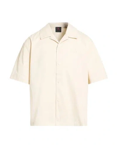 Jordan Man Shirt Beige Size L Polyester, Cotton In Neutral