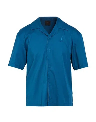 Jordan Man Shirt Blue Size S Polyester, Cotton