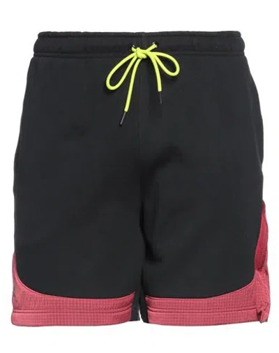 Jordan Man Shorts & Bermuda Shorts Black Size Xl Cotton, Polyester, Nylon