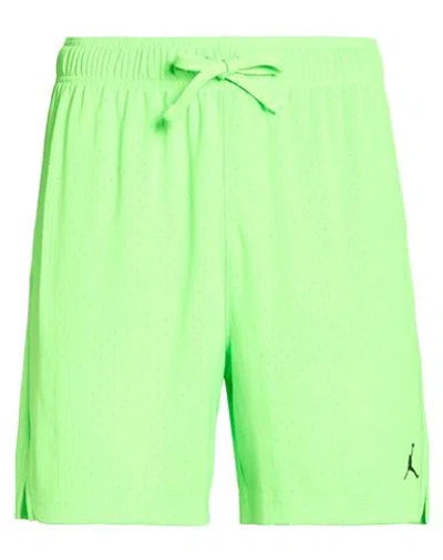 Jordan Man Shorts & Bermuda Shorts Lime Green Size L Polyester