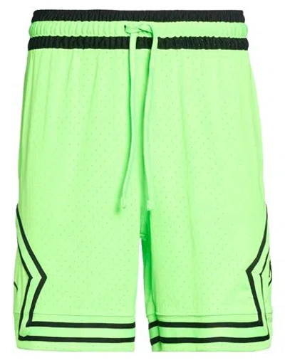 Jordan Man Shorts & Bermuda Shorts Lime Green Size Xs Polyester