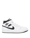 Jordan Man Sneakers White Size 7.5 Leather, Textile Fibers