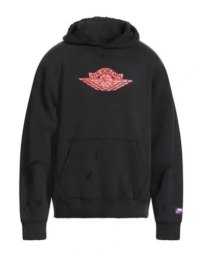 Jordan Man Sweatshirt Black Size L Cotton