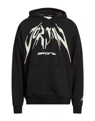 Jordan Man Sweatshirt Black Size L Cotton, Polyester