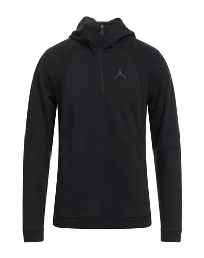 Jordan Man Sweatshirt Black Size M Polyester, Cotton, Elastane