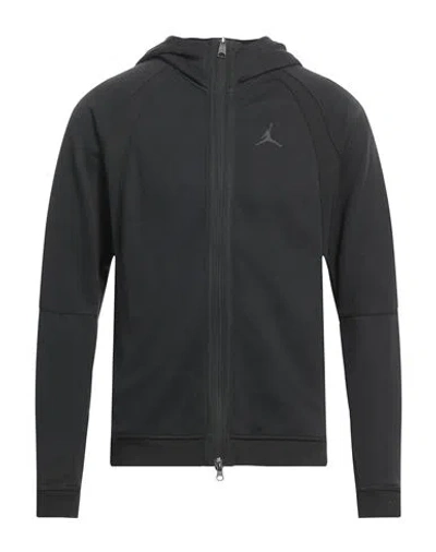Jordan Man Sweatshirt Black Size M Polyester, Cotton