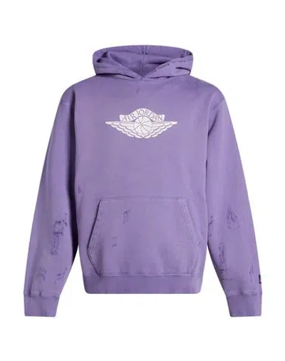 Jordan Man Sweatshirt Purple Size S Cotton