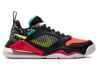 Pre-owned Jordan Mars 270 Low Composition Book Sneakers In Black/volt/laser Crimson