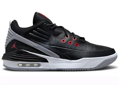 Pre-owned Jordan Max Aura 5 Cement Sneakers In Black/university Red/white