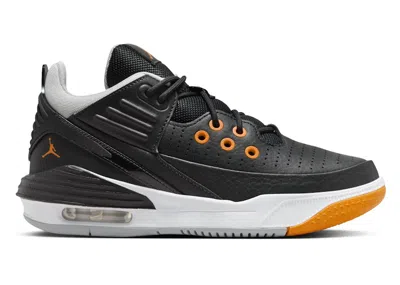 Pre-owned Jordan Max Aura 5 Magma Orange Sneakers In Black/wolf Grey/white