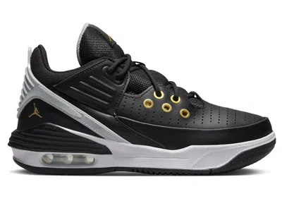 Pre-owned Jordan Max Aura 5 Metallic Gold Sneakers In Black/white/wolf Grey In Multi