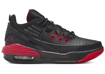 Pre-owned Jordan Max Aura 5 Sneakers In Black/university Red