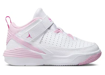 Pre-owned Jordan Max Aura 5 Sneakers In White/fierce Pink/medium Soft Pink
