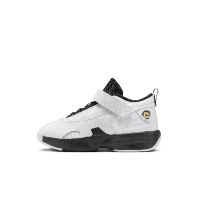 Jordan Max Aura 6 Little Kids' Shoes In White/gold/black