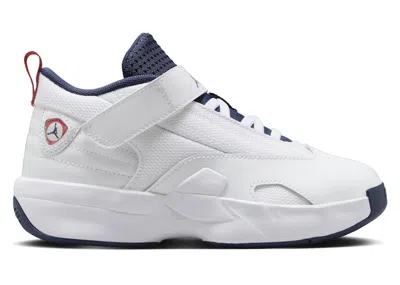 Pre-owned Jordan Max Aura 6 Sneakers In White/varsity Red/midnight Navy Blue