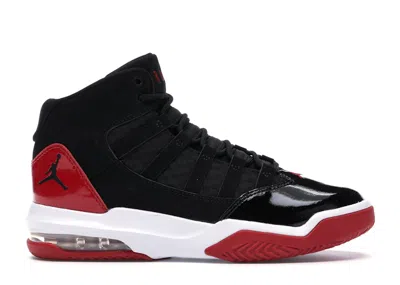 Pre-owned Jordan Max Aura Bred Sneakers In Black/gym Red/white