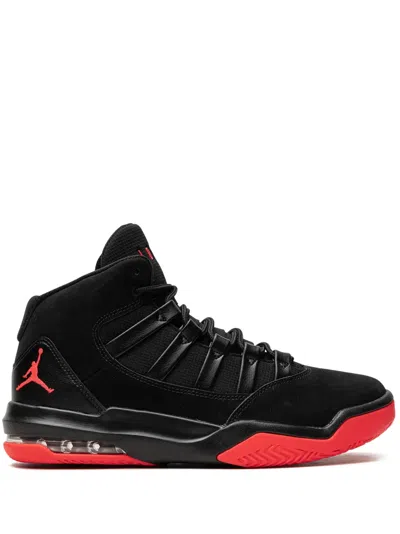 Jordan Max Aura "infrared" Sneakers In Black