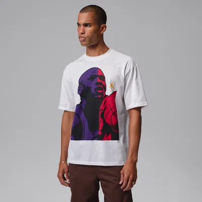 Jordan Mens  Mj Statement 1985 Short Sleeve Crew In White