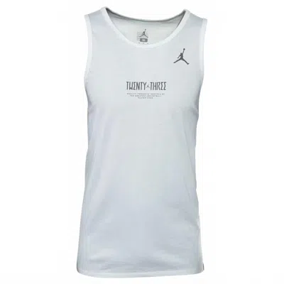 Jordan Men's 3 Mesh Dri Fit Basketball Tank In White
