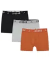 Jordan Men's 3-pack Cotton Flight Jersey Boxer Briefs In Multi