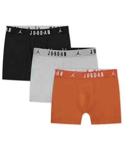 Jordan Men's 3-pack Cotton Flight Jersey Boxer Briefs In Multi