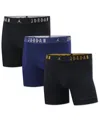 Jordan Men's 3-pack Cotton Flight Jersey Boxer Briefs In Multi