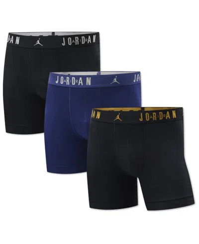 Jordan Men's 3-pack Cotton Flight Jersey Boxer Briefs In Multi