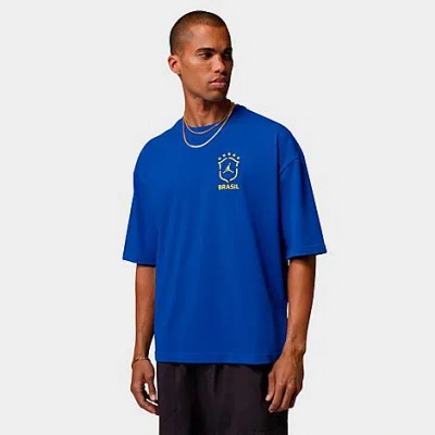 Jordan Men's 85 Brazil 5 Star Graphic Oversized T-shirt In Blue