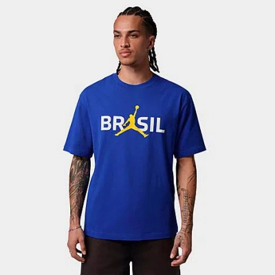 Jordan Men's 85 Brazil Logo T-shirt In Blue