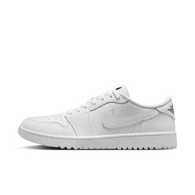 Jordan Men's Air  1 Low G Golf Shoes In White