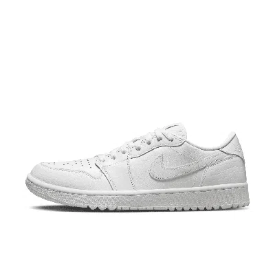 Jordan Men's Air  1 Low G Golf Shoes In White