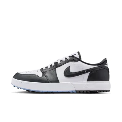 Jordan Men's Air  1 Low G Spiked Golf Shoes In Black
