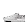 Jordan Men's Air  1 Low Og "silver" Shoes In Gray