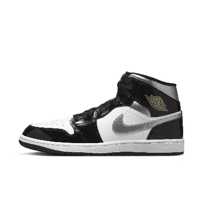 Jordan Men's Air  1 Mid Se Shoes In Black/white/silver